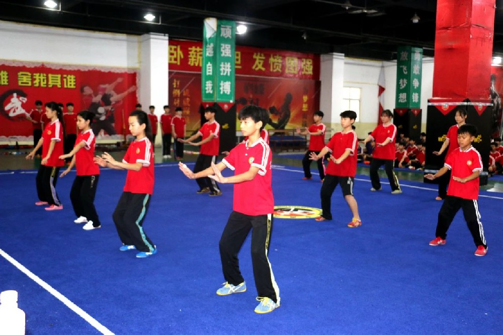 少林小龙武校举行太极拳教学成果展示活动